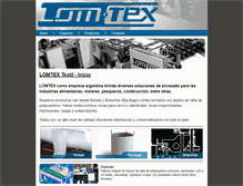 Tablet Screenshot of lomtex.com.ar